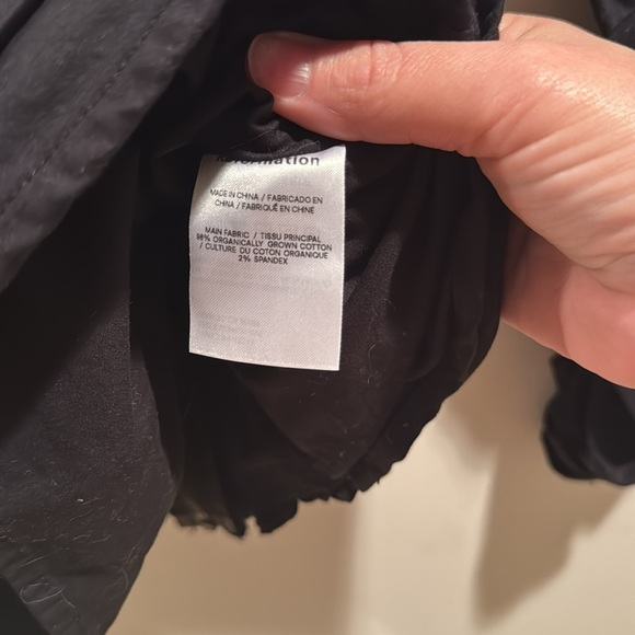 Reformation Jodi Black Ruched Top M/L - Picture 5 of 7